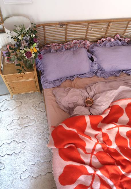 Tapis enfant lavable en coton rugcycled clouds Naturel, fil rugcycled 4 - vertbaudet enfant 