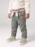 Pantalon paperbag bébé fille VERT MOYEN UNI 6 - vertbaudet enfant 