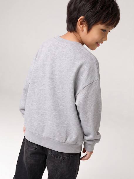 Sweat garçon Jurassic World gris chiné 6 - vertbaudet enfant 