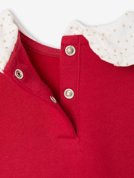 Robe Noël bébé fille bi matière rouge 5 - vertbaudet enfant 