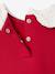 Robe Noël bébé fille bi matière rouge 5 - vertbaudet enfant 