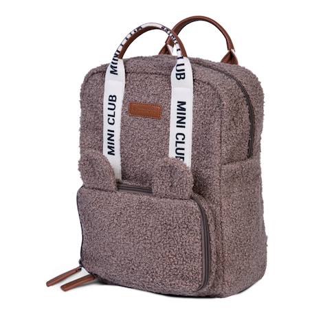 Sac à dos enfant mini club signature Blanc cassé+Marron doux 9 - vertbaudet enfant 