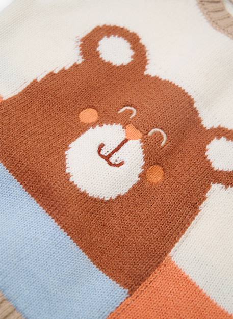 Pull bébé garçon imprimé ourson Blanc 3 - vertbaudet enfant 
