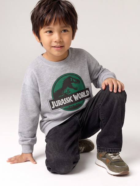 Sweat garçon Jurassic World gris chiné 5 - vertbaudet enfant 