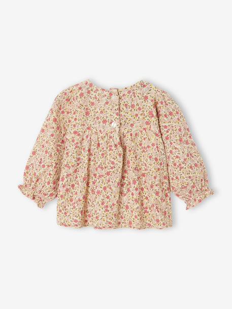 Blouse bébé fille manches longues écru 2 - vertbaudet enfant 