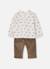 Ensemble bébé garçon chemise et pantalon imprimé chiens Marron 3 - vertbaudet enfant 