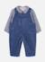 Ensemble bébé garçon salopette et chemise vichy Bleu 1 - vertbaudet enfant 
