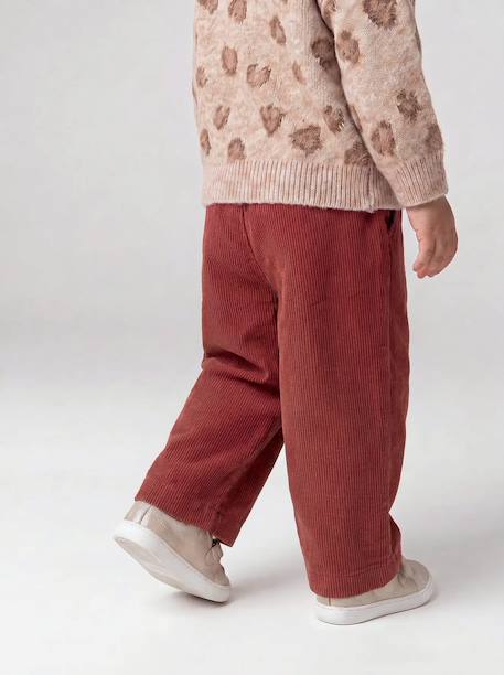 Pantalon large bébé fille marron 5 - vertbaudet enfant 