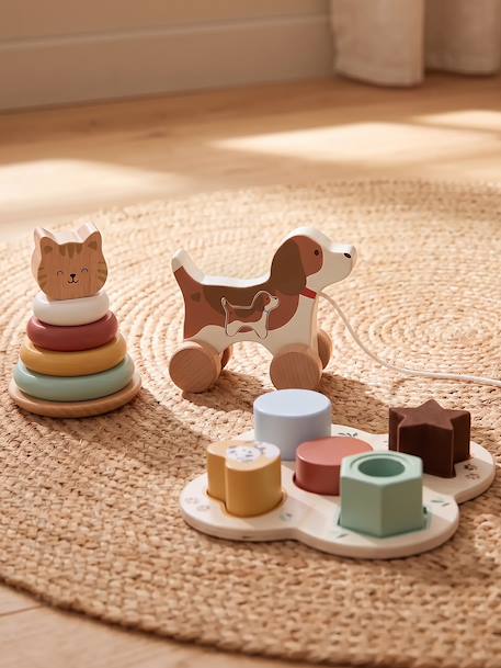 Coffret de 3 jouets d'éveil en bois FSC® Big Family 1 - vertbaudet enfant 