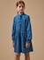 Robe en denim fille Denim bleu 1 - vertbaudet enfant 