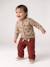 Pantalon large bébé fille marron 1 - vertbaudet enfant 
