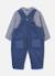 Ensemble bébé garçon salopette et chemise vichy Bleu 2 - vertbaudet enfant 