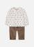 Ensemble bébé garçon chemise et pantalon imprimé chiens Marron 2 - vertbaudet enfant 