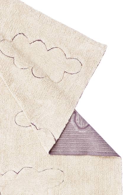Tapis enfant lavable en coton rugcycled clouds Naturel, fil rugcycled 5 - vertbaudet enfant 