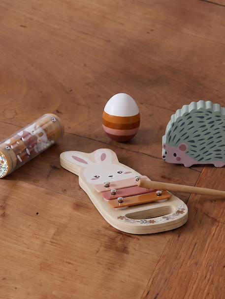 Set d'éveil musical en bois FSC® bois+Rétro Flower 6 - vertbaudet enfant 