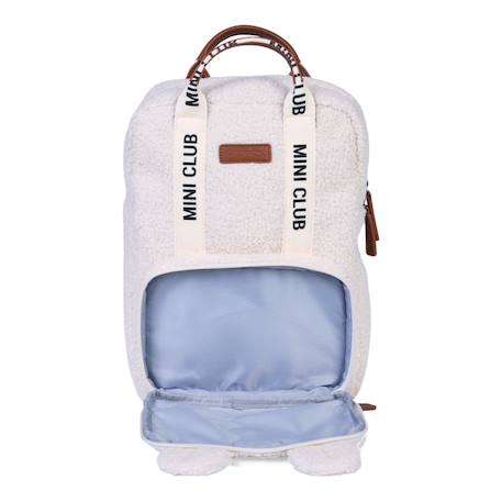 Sac à dos enfant mini club signature Blanc cassé+Marron doux 6 - vertbaudet enfant 