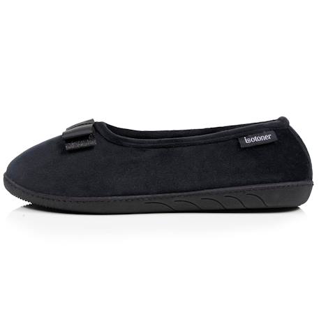 Chaussons ballerines microvelours semelle ergonomique mousse à mémoire forme Blush+Marine+Noir 16 - vertbaudet enfant 