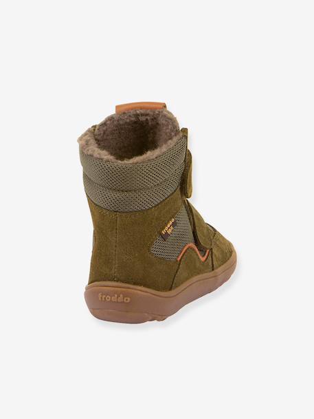Bottes d'hiver pieds nus enfants BAREFOOT TEX WINTER Froddo bleu nuit+bordeaux+gris ardoise+noir+olive 27 - vertbaudet enfant 