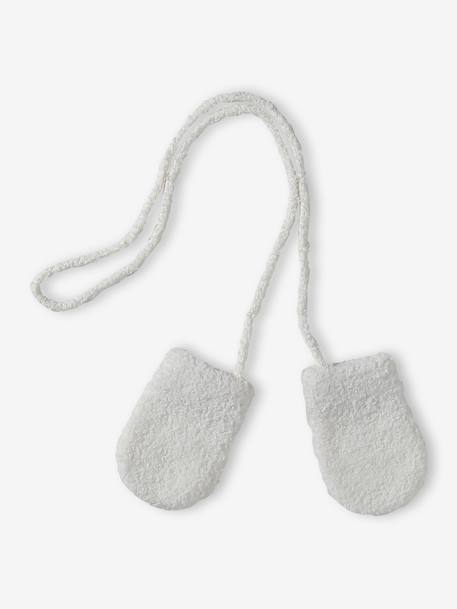 Ensemble bébé bonnet, snood et moufles écru 2 - vertbaudet enfant 