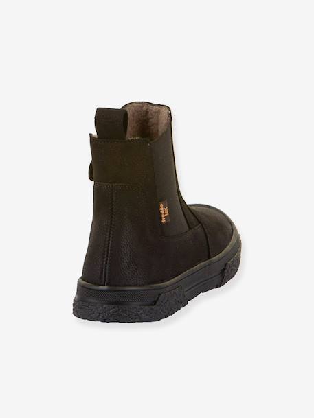 Boots enfants PULSE TEX CHELYS WOOL Froddo bleu nuit+caramel+noir 18 - vertbaudet enfant 