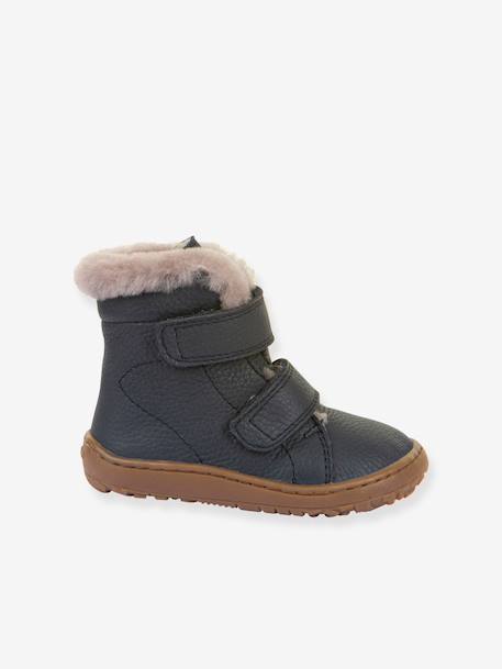 Bottes pieds nus enfants BAREFOOT FURRY Froddo bleu nuit+bordeaux 2 - vertbaudet enfant 