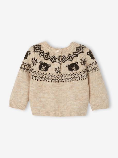 Pull bébé garçon tricot beige chiné 2 - vertbaudet enfant 