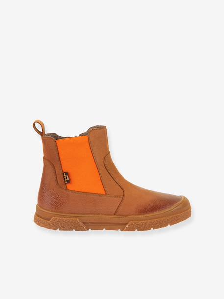 Boots enfants PULSE TEX CHELYS WOOL Froddo bleu nuit+caramel+noir 9 - vertbaudet enfant 