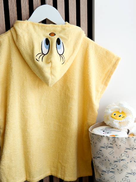 Poncho de bain Titi Looney Tunes jaune 2 - vertbaudet enfant 