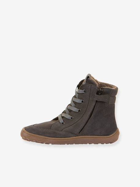 Bottes pieds nus pour filles BAREFOOT TEX WOOL GROW Froddo gris ardoise 3 - vertbaudet enfant 