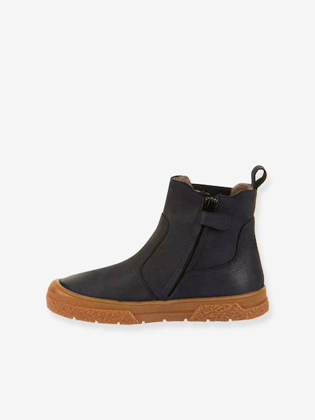 Boots enfants PULSE TEX CHELYS WOOL Froddo bleu nuit+caramel+noir 3 - vertbaudet enfant 