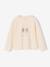 T-shirt manches longues enfant fille écru 1 - vertbaudet enfant 