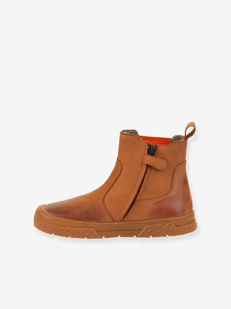 Boots enfants PULSE TEX CHELYS WOOL Froddo bleu nuit+caramel+noir 10 - vertbaudet enfant 