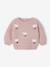 Pull jacquard bébé fille beige chiné+parme 9 - vertbaudet enfant 