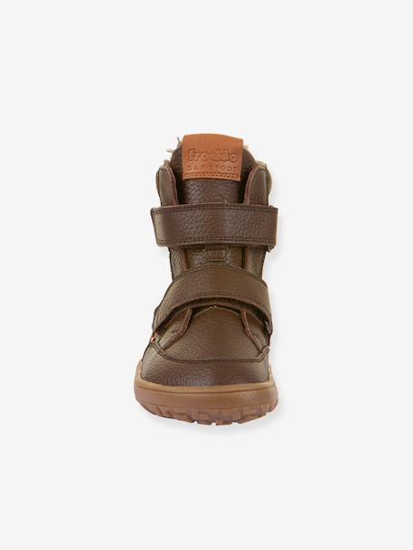 Chaussures d'hiver barefoot enfants BAREFOOT TEX WINTER Froddo bleu nuit+marron 12 - vertbaudet enfant 