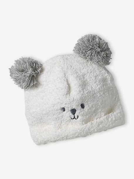 Ensemble bébé bonnet, snood et moufles écru 4 - vertbaudet enfant 