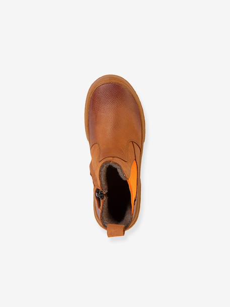 Boots enfants PULSE TEX CHELYS WOOL Froddo bleu nuit+caramel+noir 12 - vertbaudet enfant 
