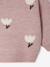 Pull jacquard bébé fille beige chiné+parme 11 - vertbaudet enfant 