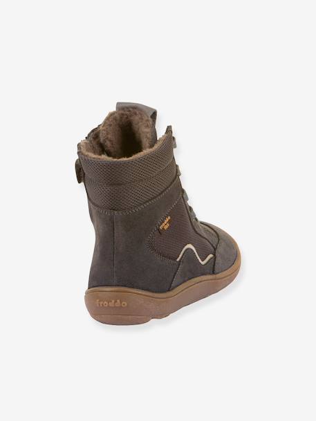 Bottes pieds nus pour filles BAREFOOT TEX WOOL GROW Froddo gris ardoise 4 - vertbaudet enfant 