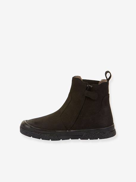 Boots enfants PULSE TEX CHELYS WOOL Froddo bleu nuit+caramel+noir 17 - vertbaudet enfant 