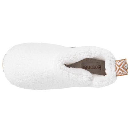 Chaussons bottillons maille bouclette - semelle crantée Ivoire 2 - vertbaudet enfant 