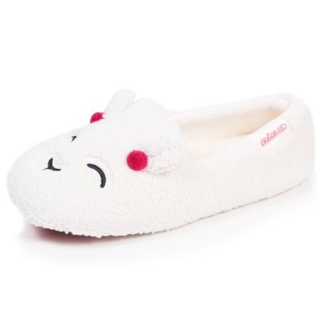 Chaussons slippers sherpa, semelle gomme ultra souple Ivoire 1 - vertbaudet enfant 
