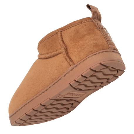 Chaussons bottillons suédine - semelle crantée Camel 5 - vertbaudet enfant 