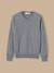 Pull col v garçon Gris chine 1 - vertbaudet enfant 