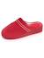 Chaussons mules microvelours mousse à mémoire forme talon 3,7 cm Noir+Rouge 12 - vertbaudet enfant 