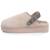 Chaussons mules suédine semelle plateforme Beige+Léopard camel+Taupe 4 - vertbaudet enfant 
