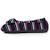 Chaussons ballerines microvelours semelle ergonomique, mousse à mémoire forme Noir+Rayures canard+Rouge 10 - vertbaudet enfant 
