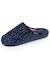 Chaussons mules microvelours semelle ergonomique, mousse à mémoire forme Marine+Noir+Rayures canard 6 - vertbaudet enfant 