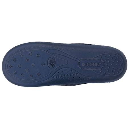 Chaussons mules microvelours semelle ergonomique, mousse à mémoire forme Léopard marine 5 - vertbaudet enfant 
