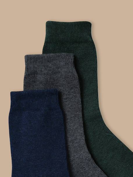 Lot de 3 paires de chaussettes garçon Vert 2 - vertbaudet enfant 