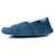 Chaussons mocassins microvelours, semelle gomme antidérapante Bleu canard 3 - vertbaudet enfant 